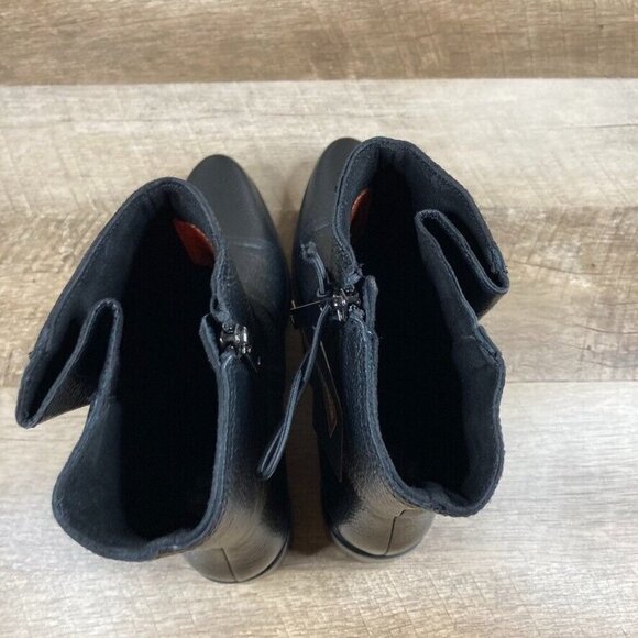 Harley Davidson Jerilyn Double Buckle Black Motorcycle Boots Women's Size 7M - Picture 7 of 12